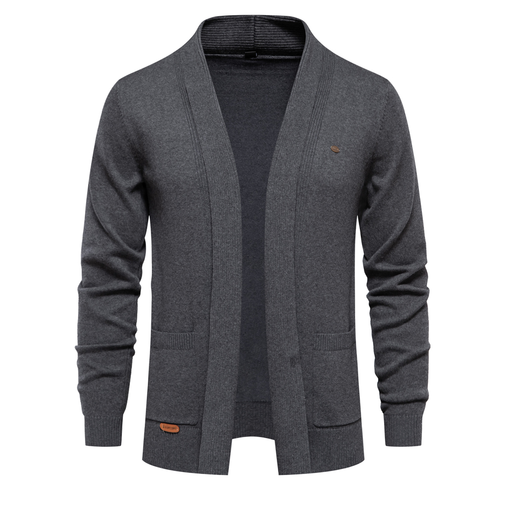 Men'S Fashion Zip Sweater - 2023 novo cardigan de algodão de