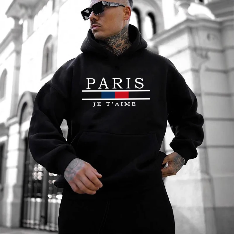 Men'S Fashion Paris 2025 - Paris moda hoodie para homem urbano