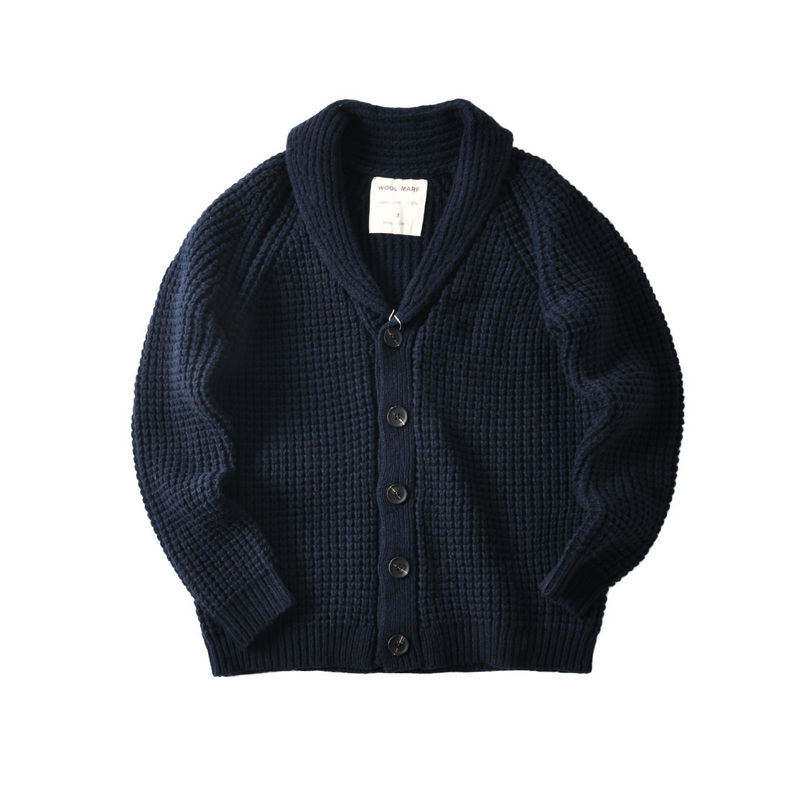 Men'S Fashion Zip Sweater - Suéter de malha grossa de lã