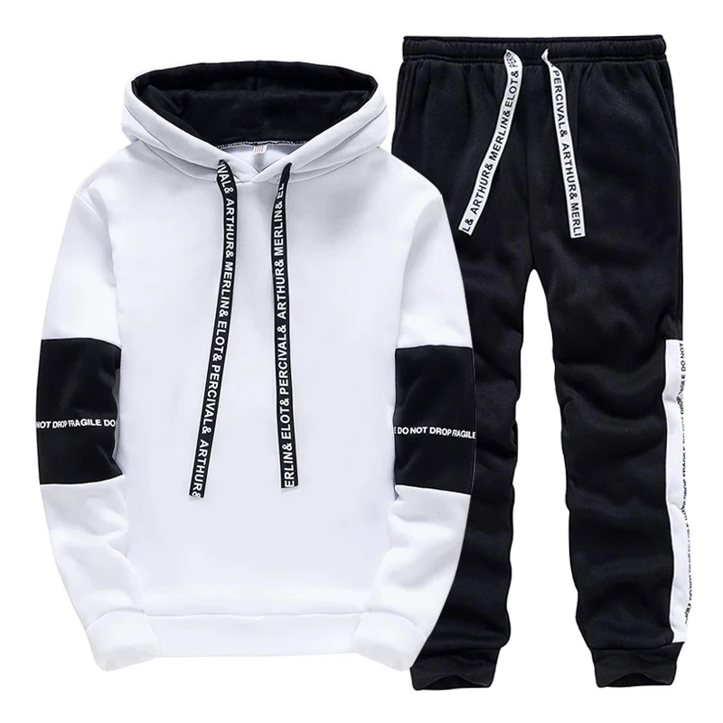 Mens Fashion Suits - Conjunto de Moletom Masculino Casual com