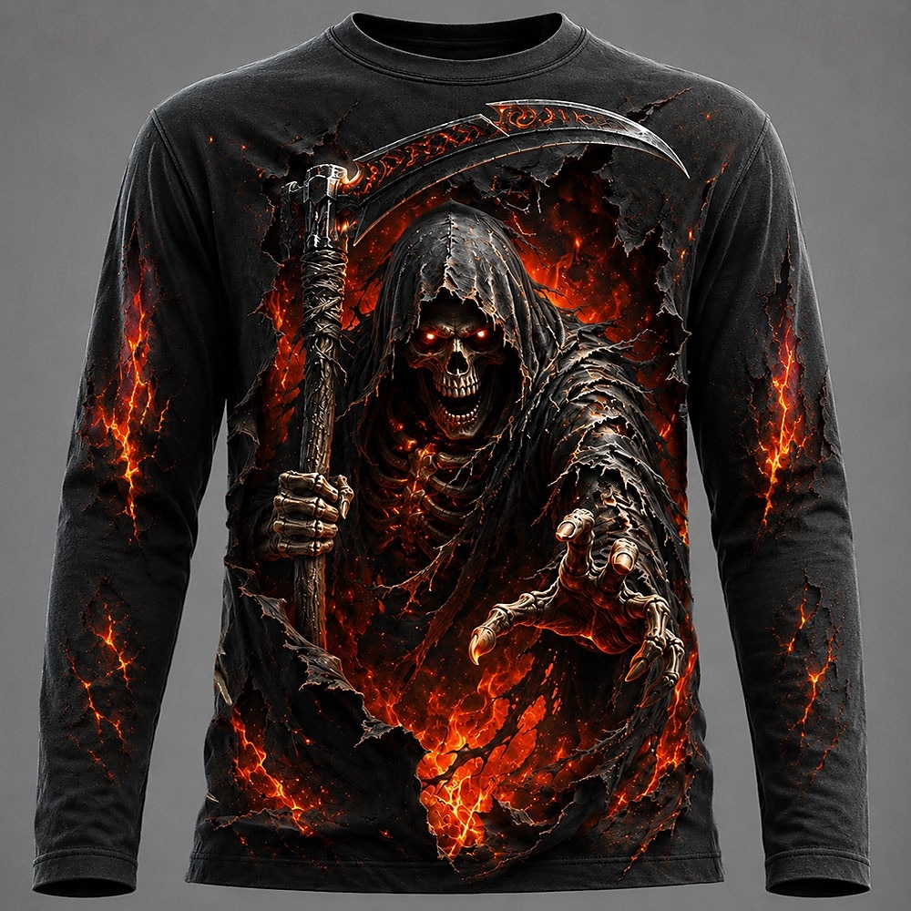Men'S Fashion Trends - Camiseta Masculina de Manga Longa com