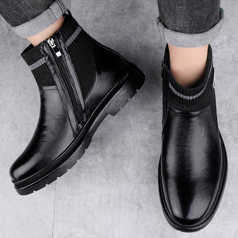 Men'S Fashion Luxury Brands - Inverno veludo quente alta superior botas