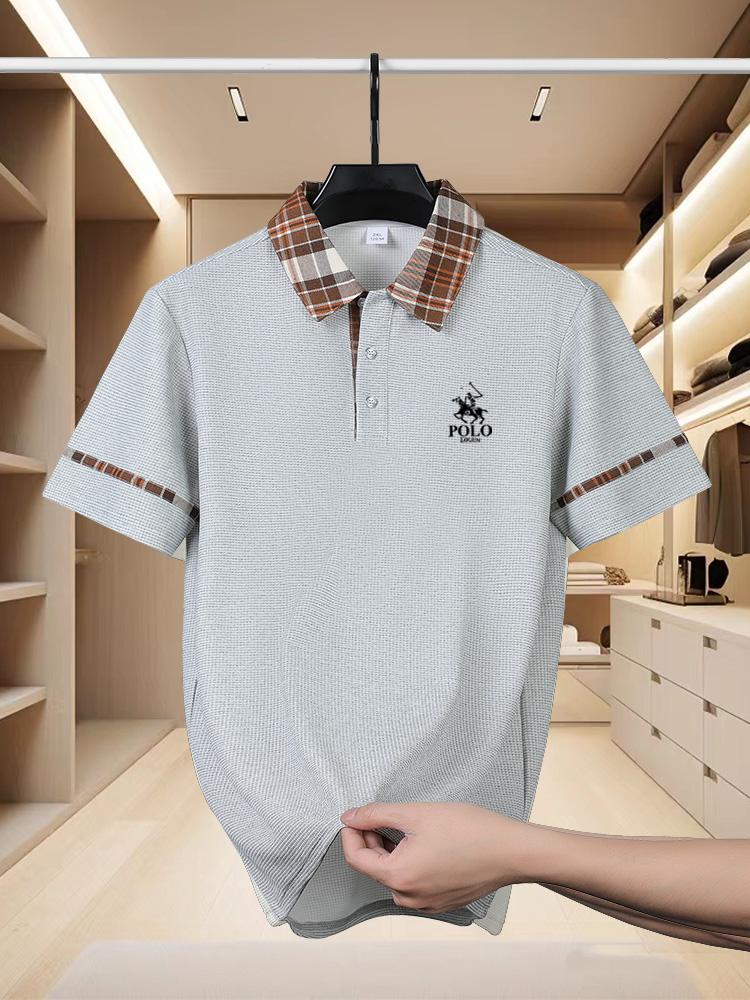 Men'S Fashion Golf Clothing - Camisa Polo Masculina com Estampas Gráficas,
