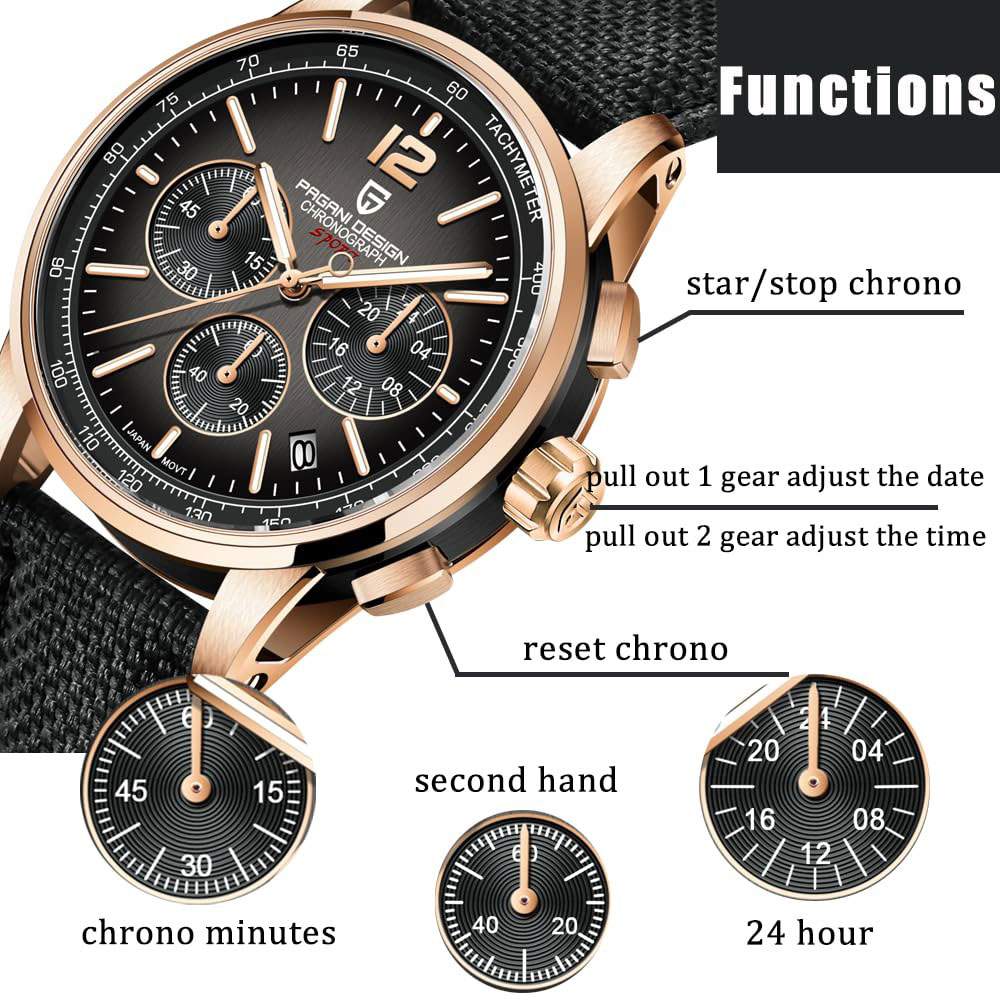 Men'S Fashion Luxury Brands - Pagani design novo relógio masculino 41mm