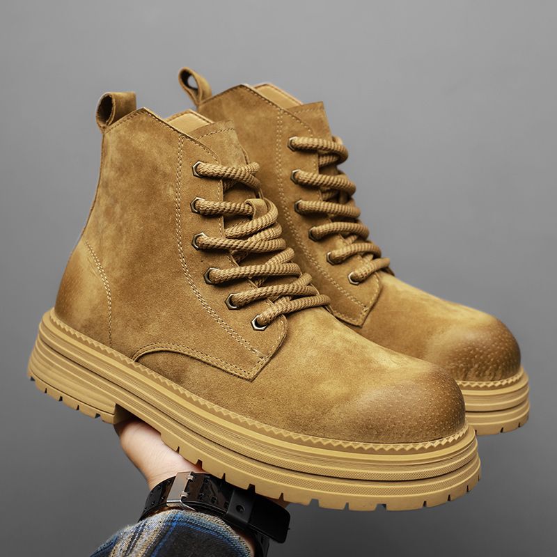 Mens Fashion Zapatos - Botas de cano alto masculinas de