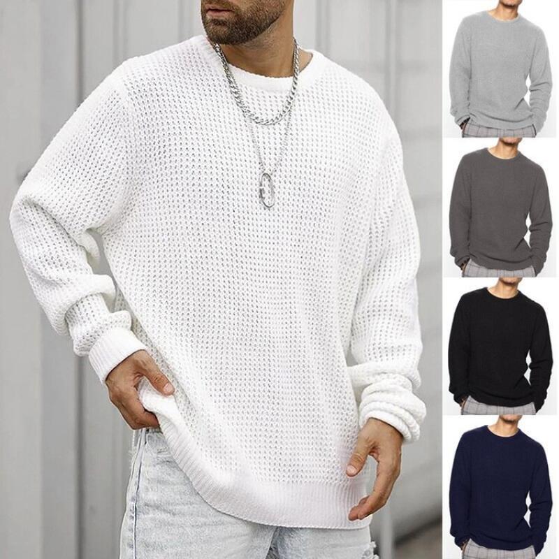 Men'S Fashion Zip Sweater - 2026 homens camisola de malha primavera