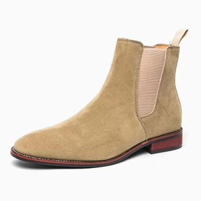 Men'S Fashion Luxury Brands - Botas Chelsea Masculinas de Couro Genuíno