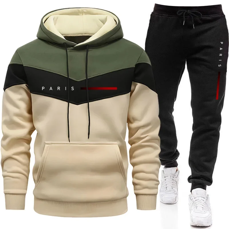 Mens Fashion Suits - Conjunto de Moletom Masculino Paris Fashion: