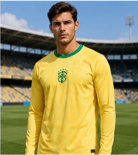 Men'S Fashion Trends - Camisa de Futebol de Manga Longa