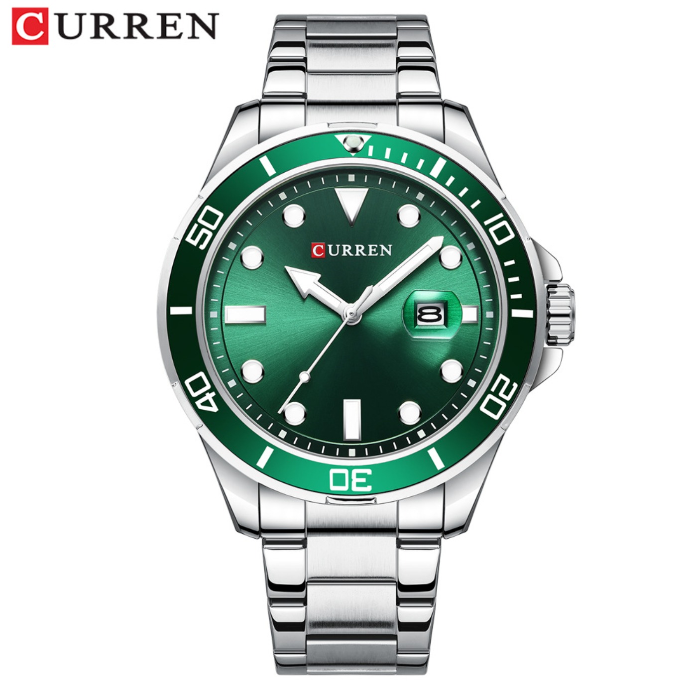 CURREN Nova Série Green Water  - Men'S Fashion Luxury Brands avaliação e preço