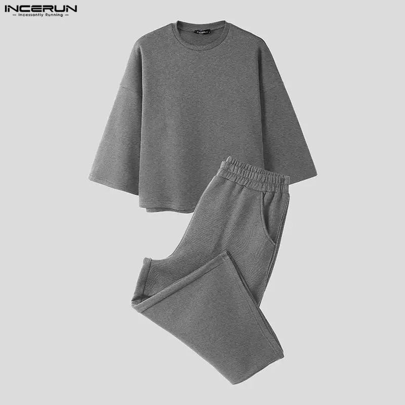 Conjuntos Masculinos INCERUN e - Mens Fashion Suits avaliação e preço