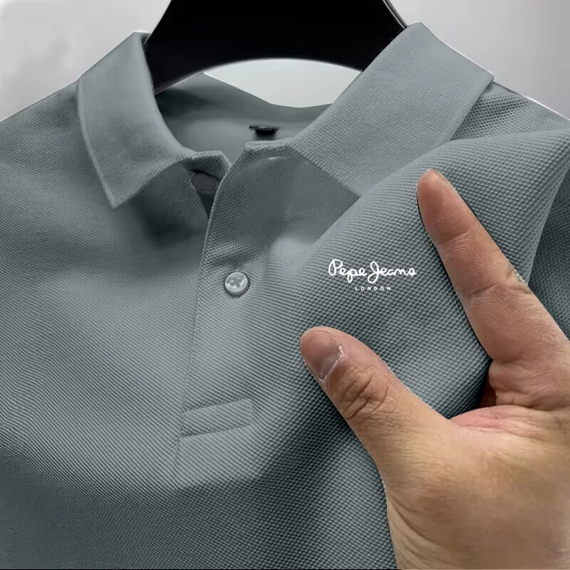 Camisa Polo Masculina de Manga - Men'S Fashion Golf Clothing avaliação e preço