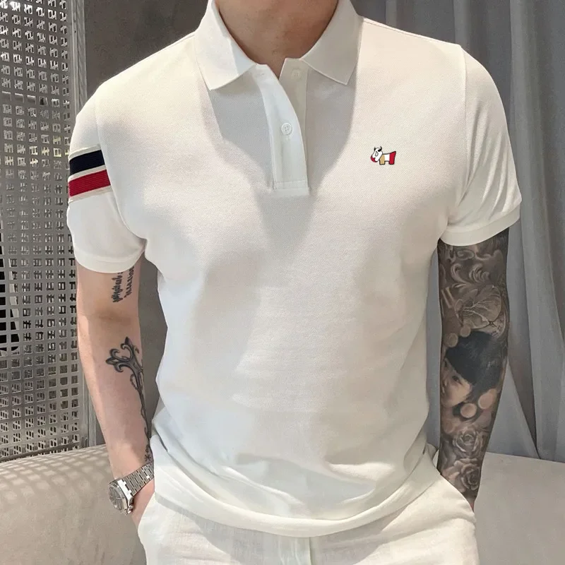 Camisa Polo Masculina de Golfe - Men'S Fashion Golf Clothing avaliação e preço