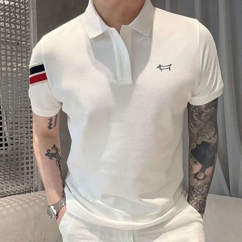 Camisa Polo Masculina de Golfe - Men'S Fashion Golf Clothing avaliação e preço