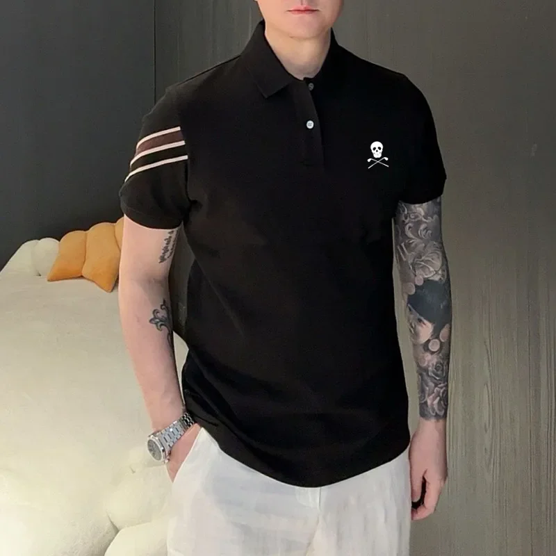 Camisa Polo Masculina de Golfe - Men'S Fashion Golf Clothing avaliação e preço