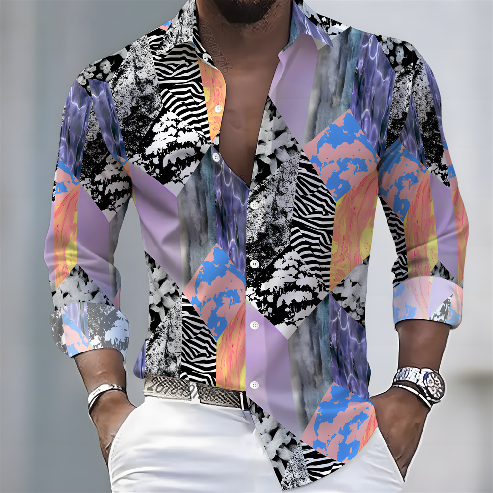 Camisa Masculina de Manga Long - Mens Fashion Casual avaliação e preço