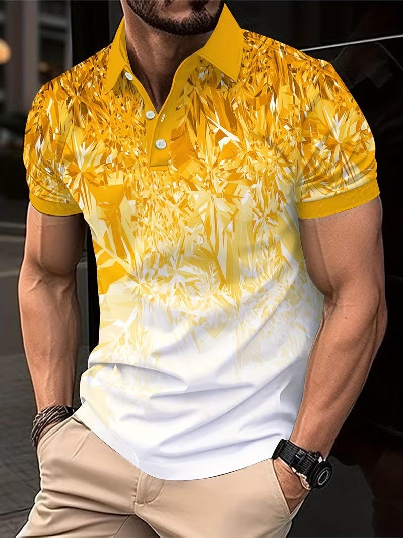 Camisa Polo Masculina com Esta - Men'S Fashion Golf Clothing avaliação e preço