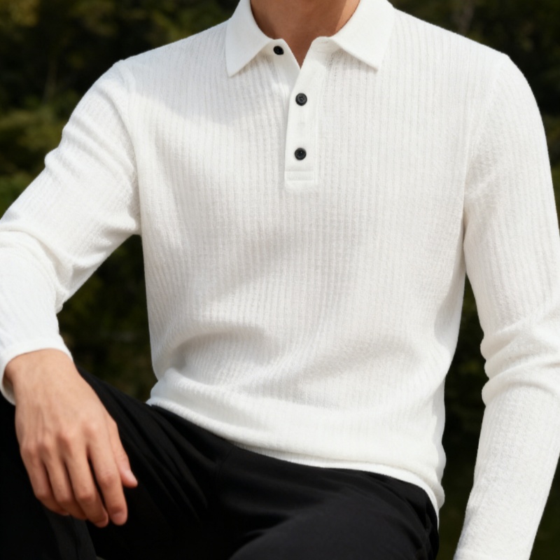 Camisa Polo masculina de manga - Men'S Fashion Polo Shirt avaliação e preço