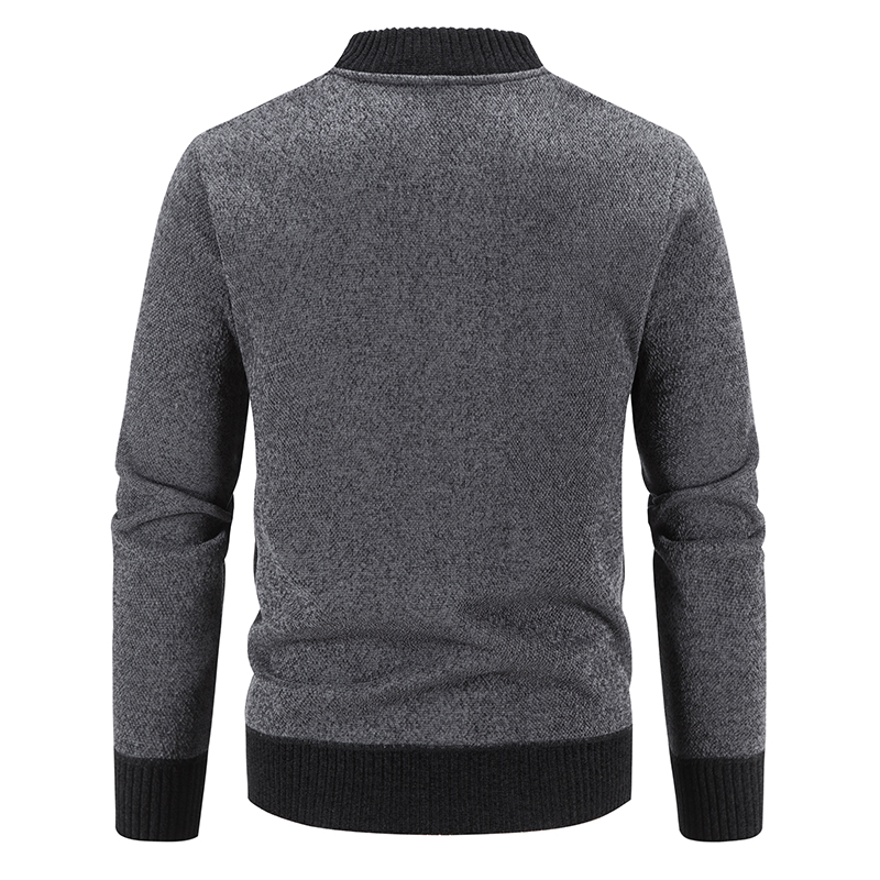 Cardigã Masculino de Tricô Tam - Men'S Fashion Zip Sweater avaliação e preço
