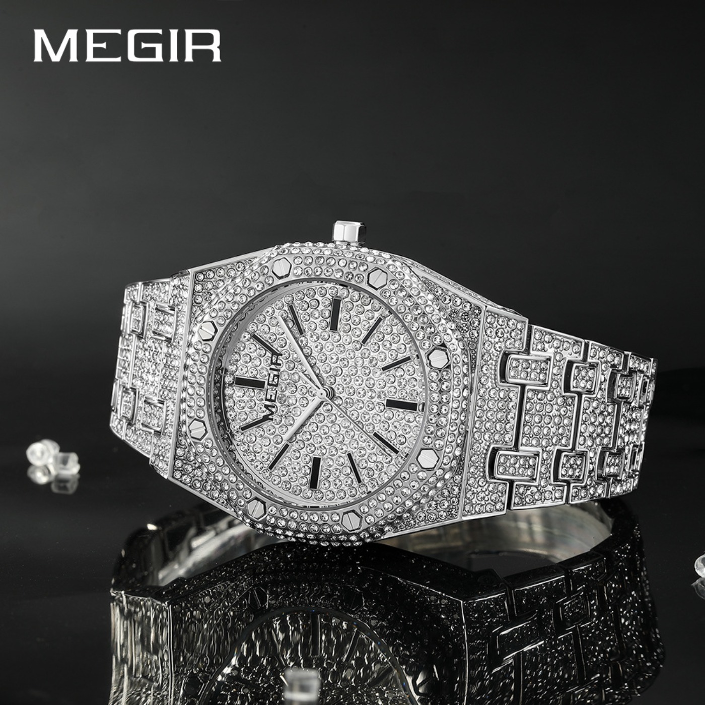 Relógio de Quartzo Luxuoso MEG - Men'S Fashion Luxury Brands avaliação e preço