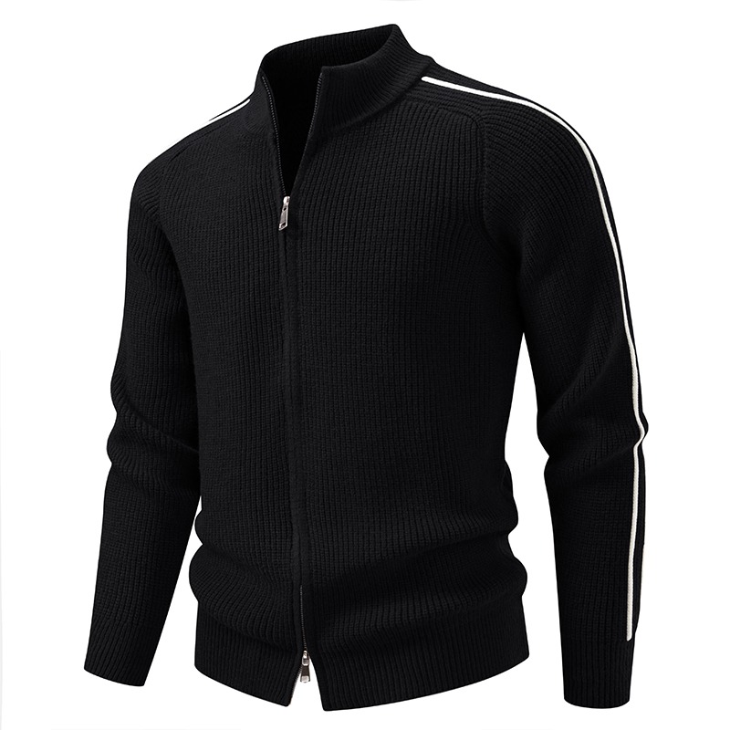 Cardigã Masculino em Malha Waf - Men'S Fashion Zip Sweater avaliação e preço