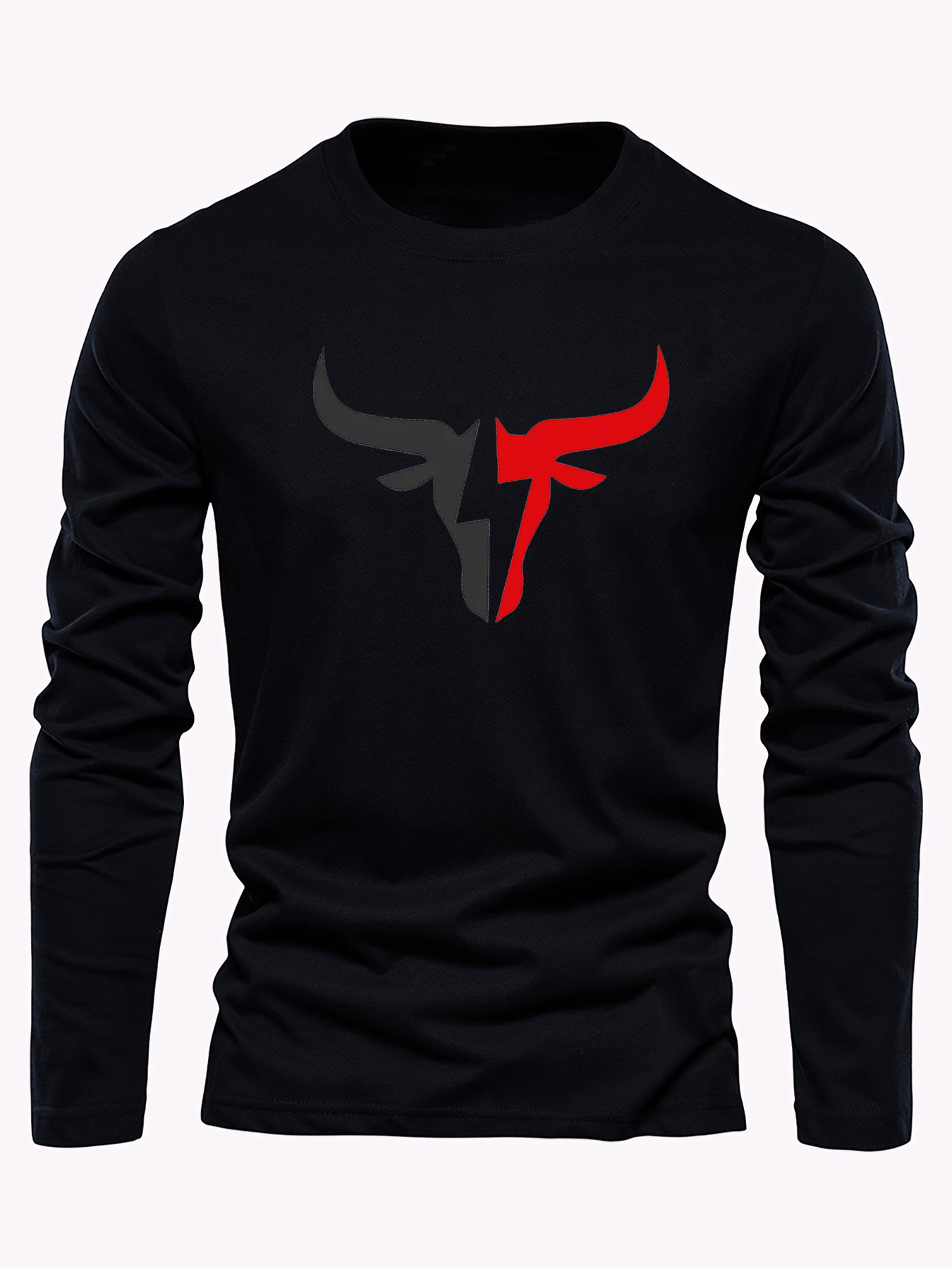 Camiseta Masculina de Manga Lo - Mens Fashion Casual avaliação e preço