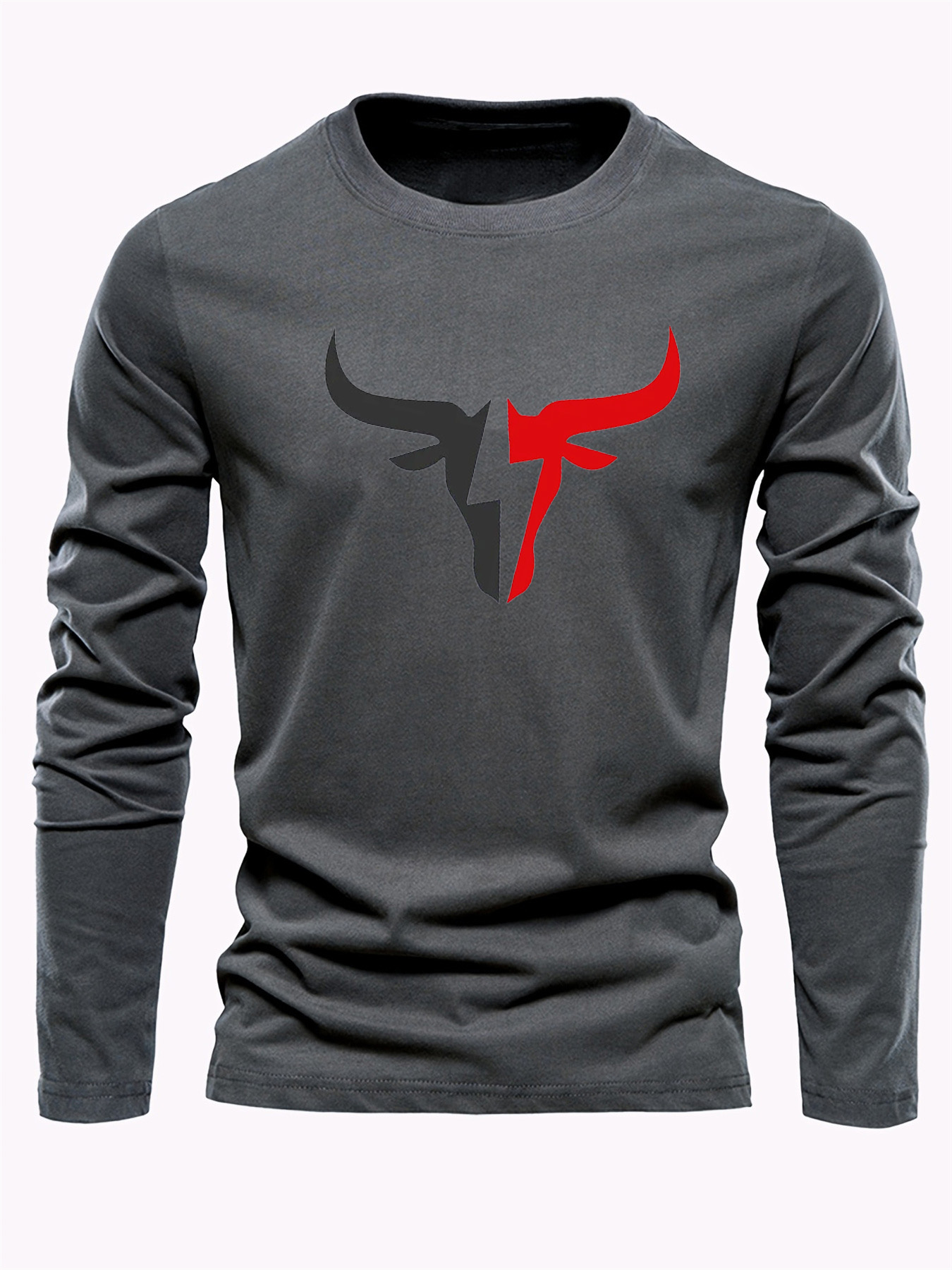 Camiseta Masculina de Manga Lo - Mens Fashion Casual avaliação e preço