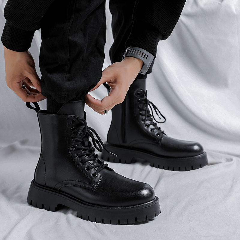 Botas de Couro Genuíno de Luxo - Men'S Fashion Luxury Brands avaliação e preço