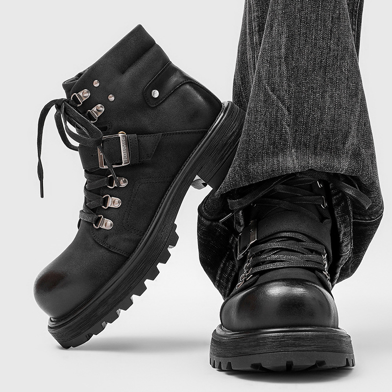 Marca masculina botas de couro - Men'S Fashion Luxury Brands avaliação e preço