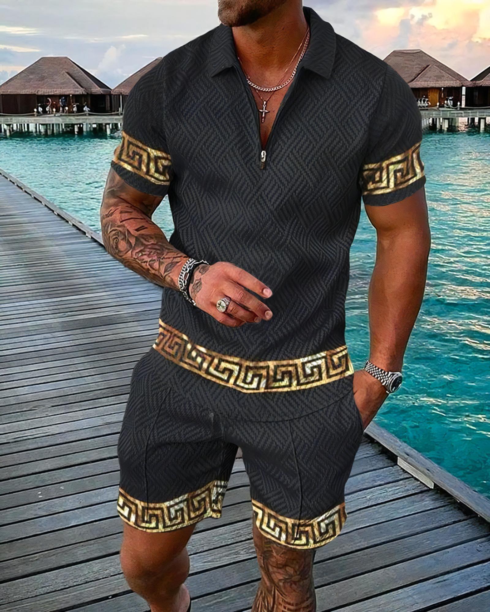 Conjunto Masculino Divertido d - Men'S Fashion Polo Shirt avaliação e preço