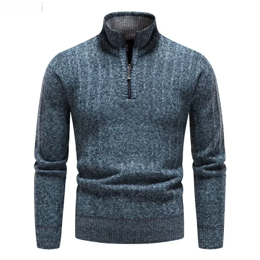 Novos Suéteres Masculinos Quen - Men'S Fashion Zip Sweater avaliação e preço