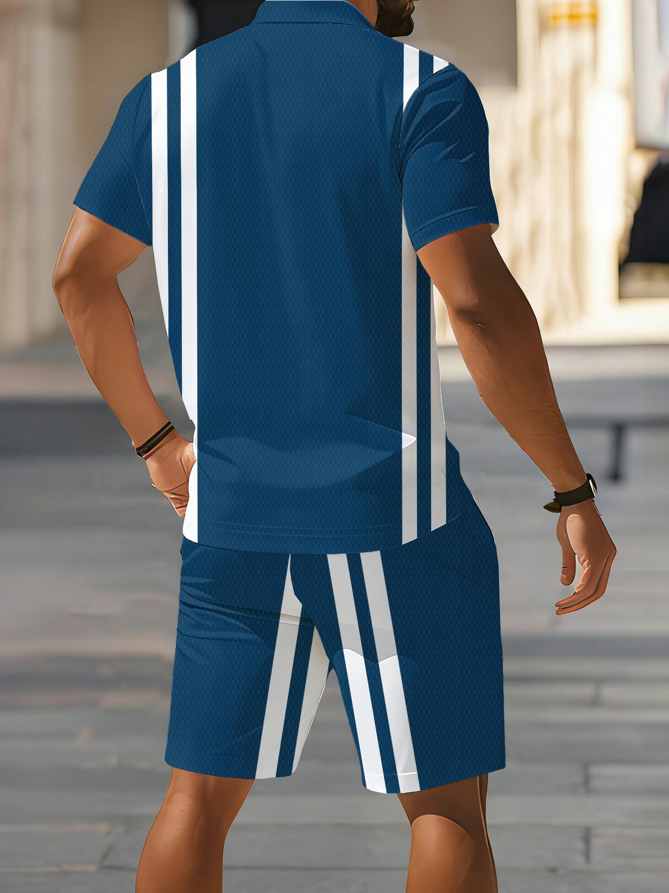 Conjunto de Camisa Polo Mascul - Men'S Fashion Polo Shirt avaliação e preço