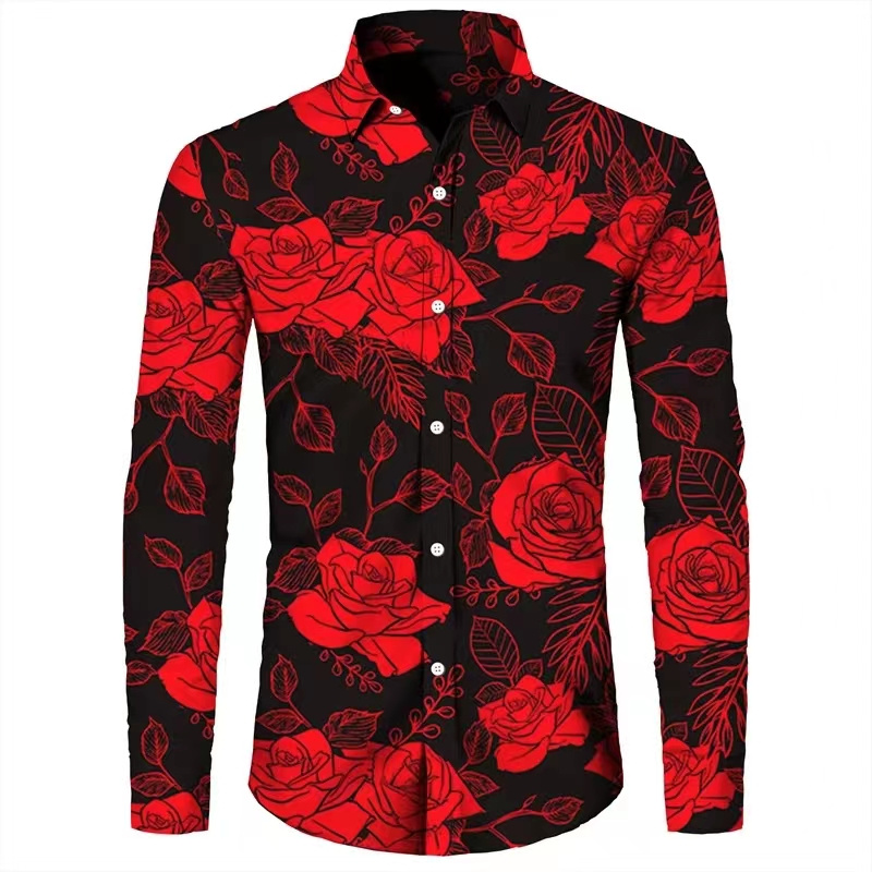 Camisas Masculinas de Manga Lo - Mens Fashion Casual avaliação e preço